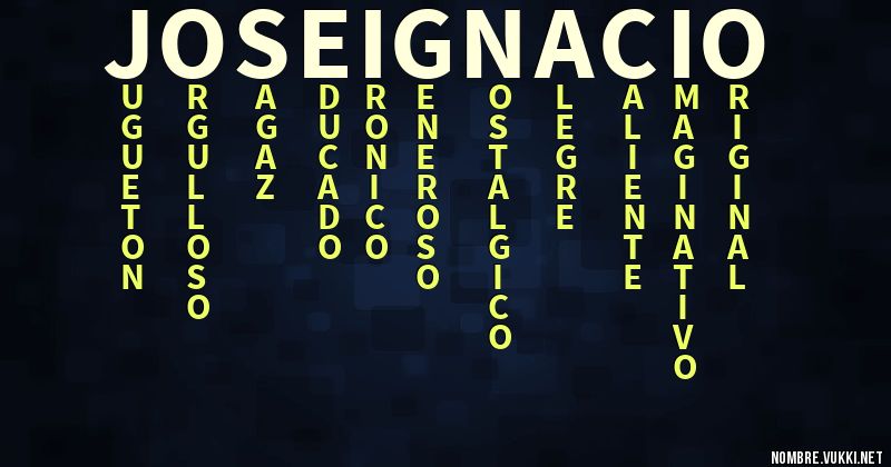 Acróstico josé ignacio