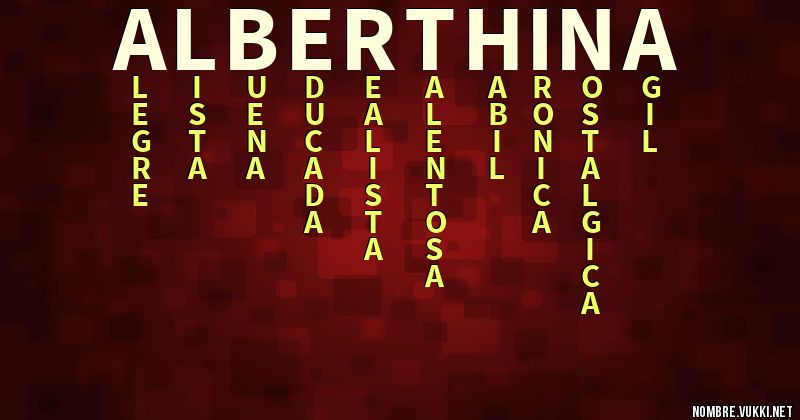 Acróstico alberthina