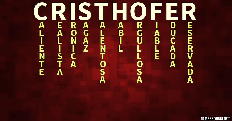 Acróstico cristhofer