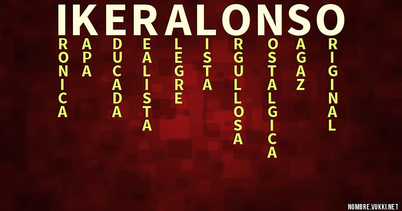 Acróstico iker alonso