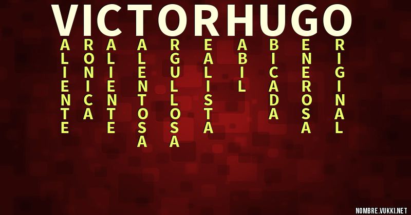 Acróstico victor hugo