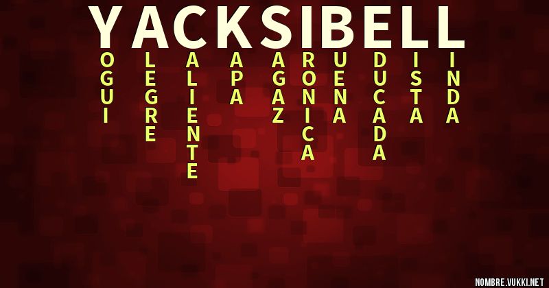 Acróstico yacksibell