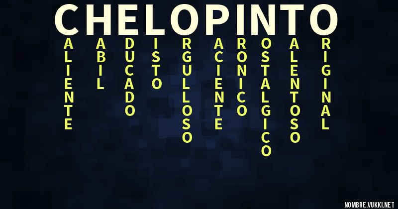 Acróstico chelo pinto