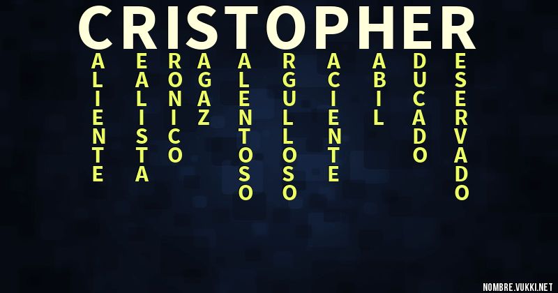 Acróstico cristopher