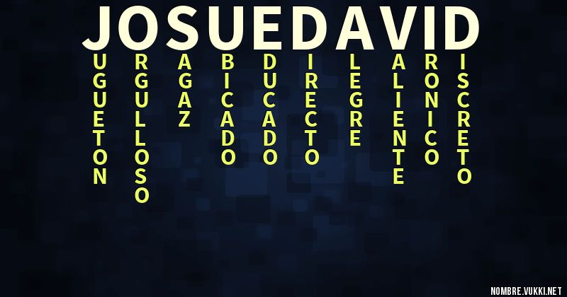 Acróstico josue david