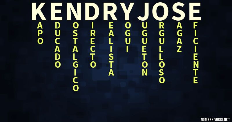 Acróstico kendry jose