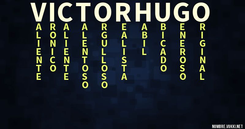 Acróstico victor hugo
