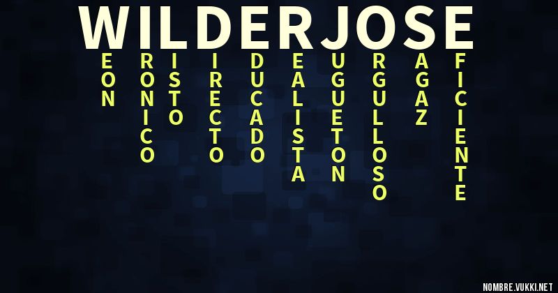 Acróstico wilder josé