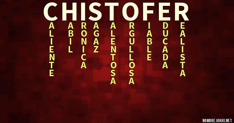 Acróstico chistofer