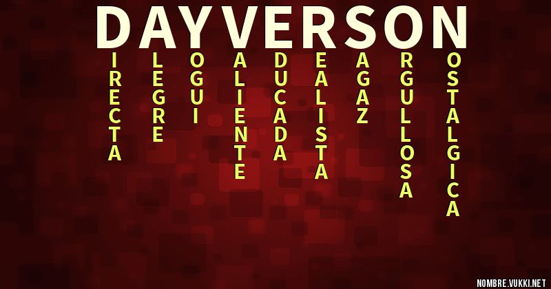 Acróstico dayverson