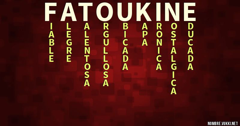Acróstico fatou kine