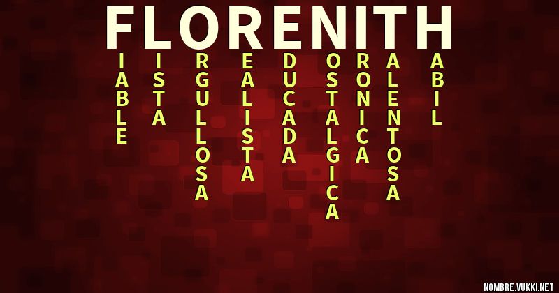 Acróstico flor enith