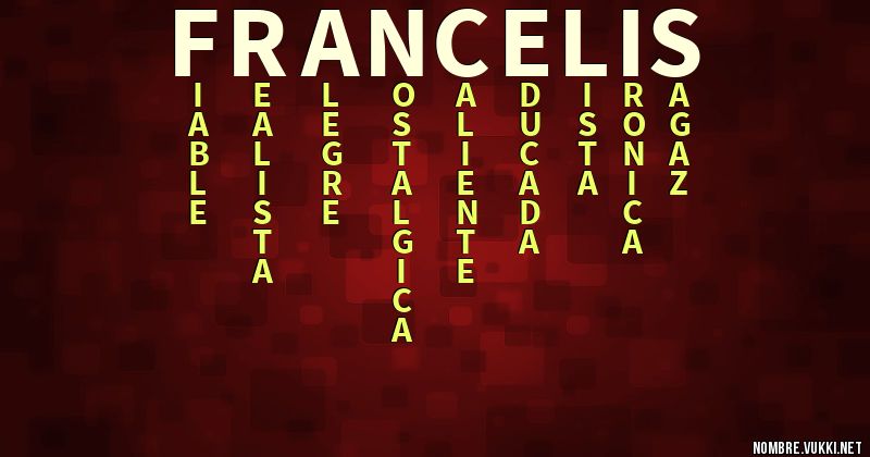 Acróstico francelis