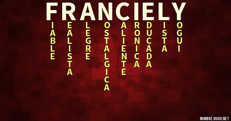 Acróstico franciely