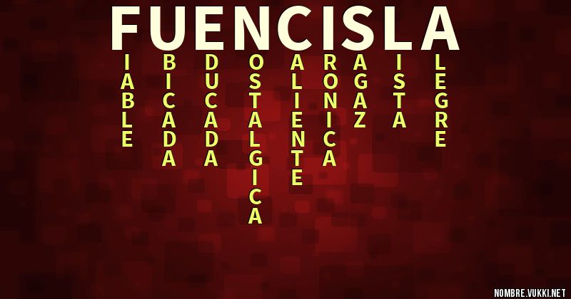 Acróstico fuencisla