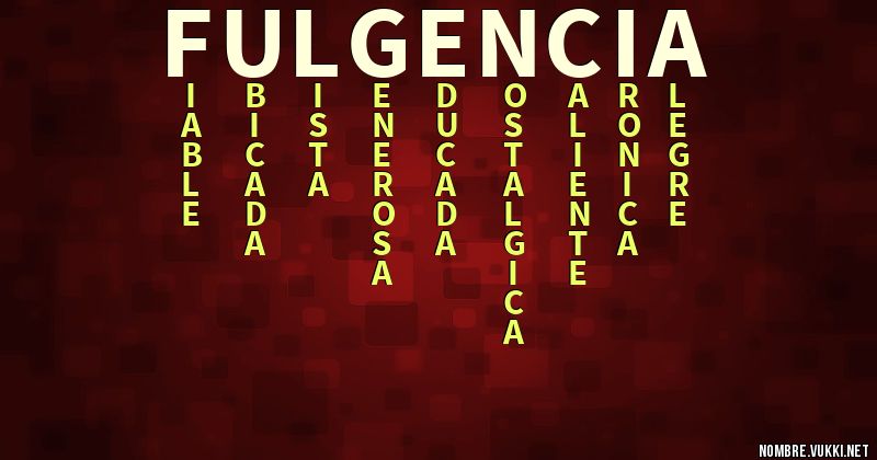 Acróstico fulgencia