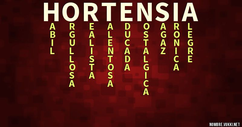 Acróstico hortensia