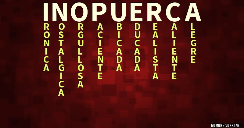 Acróstico ino puerca