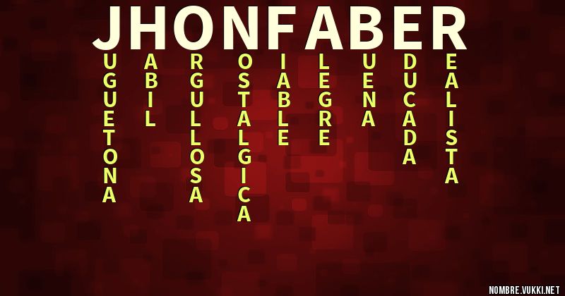 Acróstico jhon faber