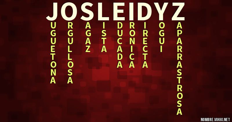 Acróstico josleidyz