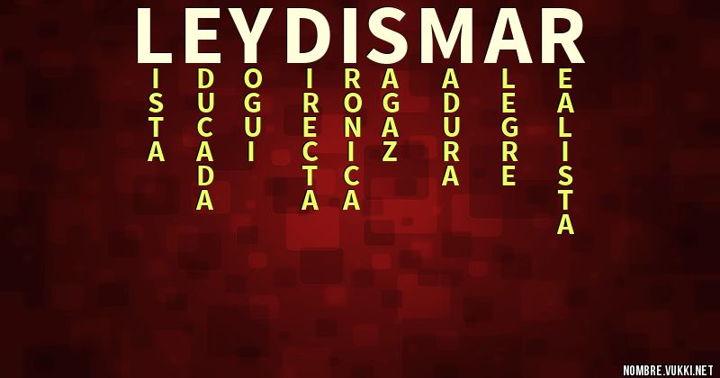 Acróstico leydismar