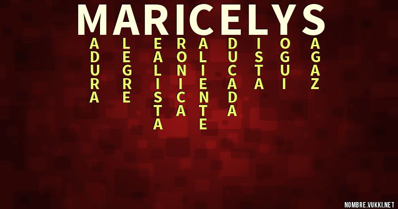 Acróstico maricelys