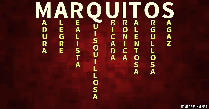 Acróstico marquitos