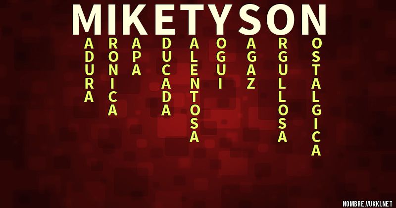 Acróstico mike tyson