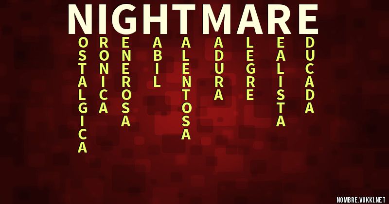 Acróstico nightmare