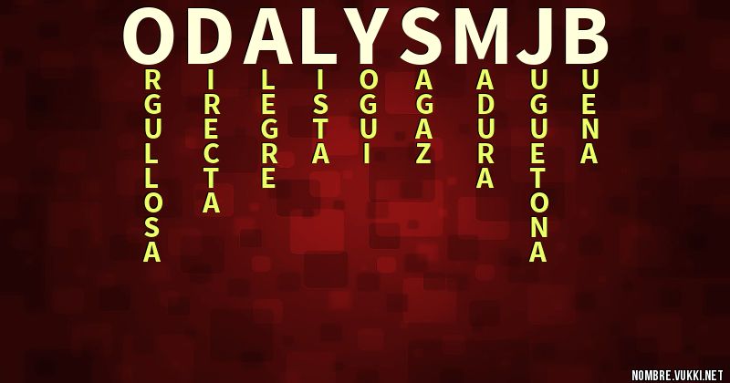Acróstico odalys mjb