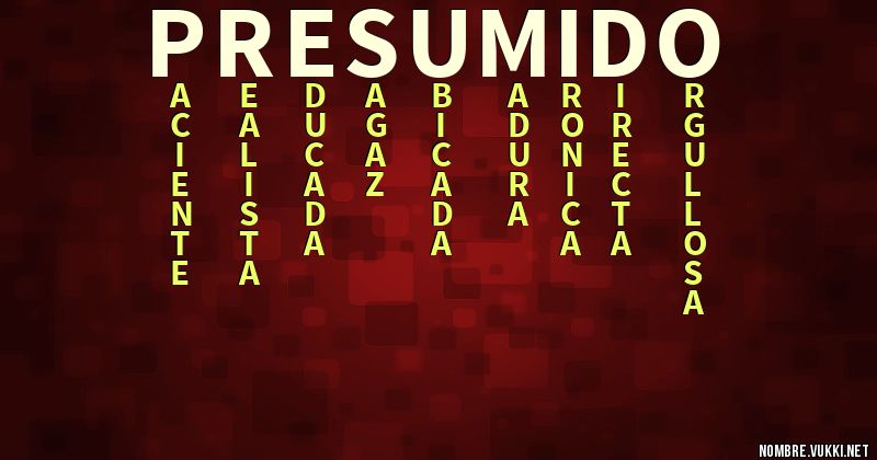 Acróstico presumido