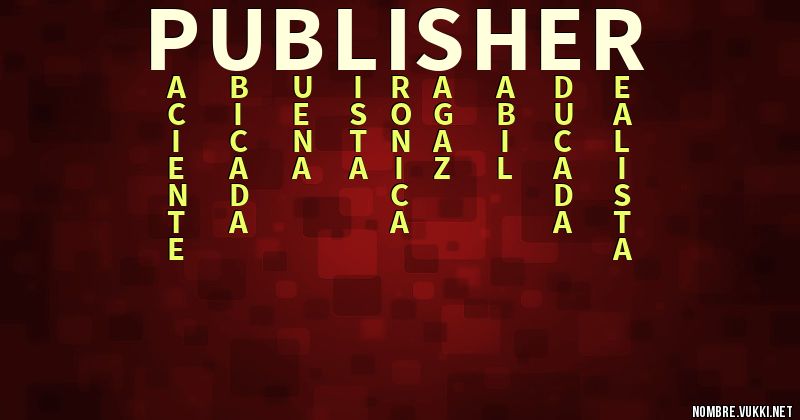 Acróstico publisher