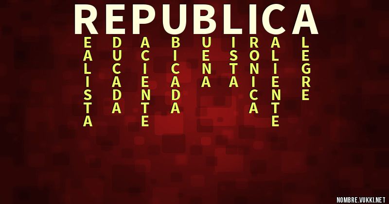 Acróstico republica