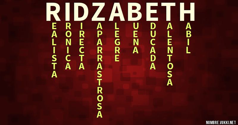 Acróstico ridzabeth