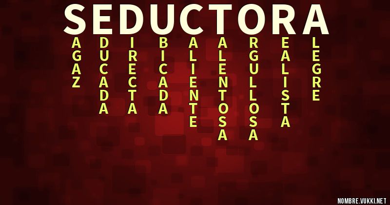 Acróstico seductora