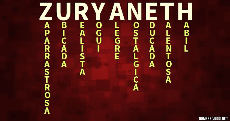 Acróstico zury aneth