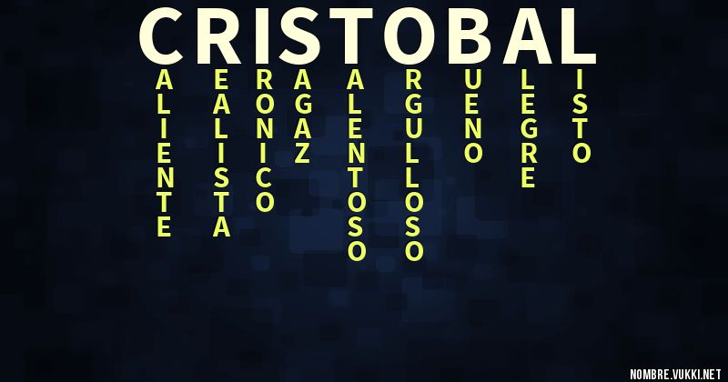 Acróstico cristóbal