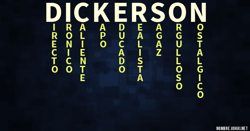 Acróstico dickerson