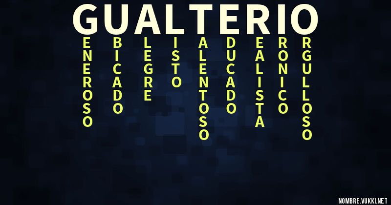 Acróstico gualterio