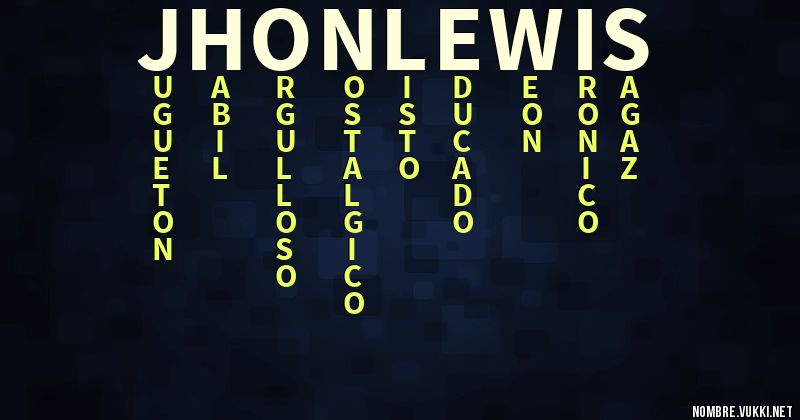 Acróstico jhon lewis
