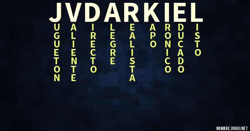 Acróstico jv darkiel