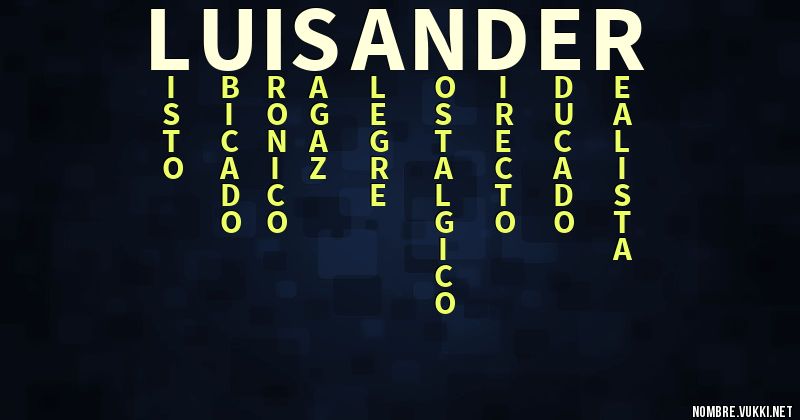 Acróstico luisander