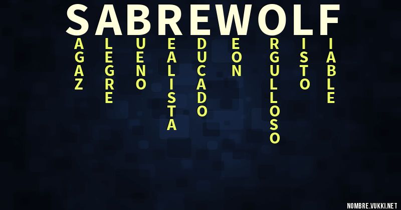 Acróstico sabrewolf