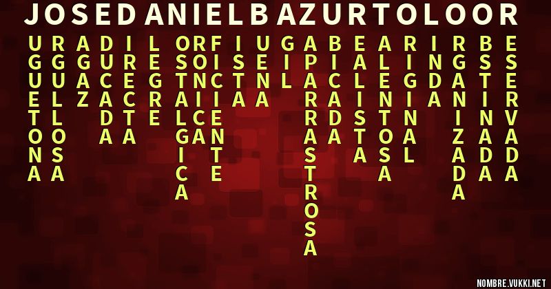 Acróstico jose daniel bazurto loor