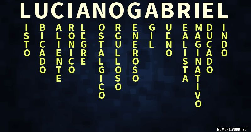 Acróstico luciano gabriel