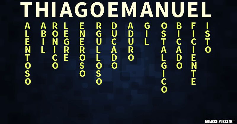 Acróstico thiago emanuel