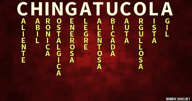 Acróstico chinga tu cola