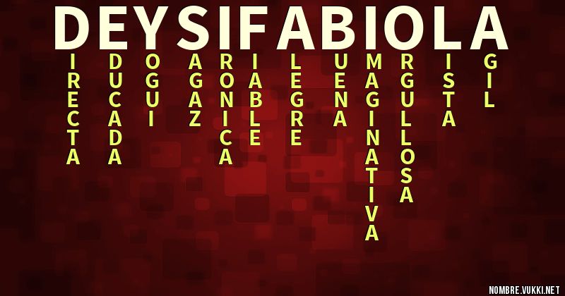 Acróstico deysi fabiola