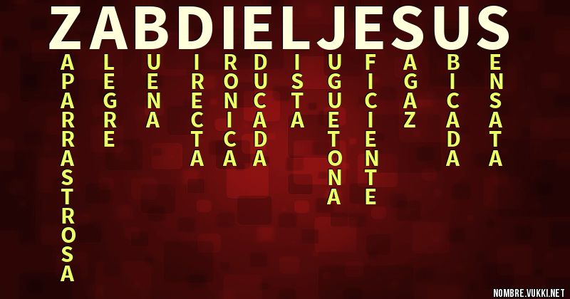 Acróstico zabdiel jesus