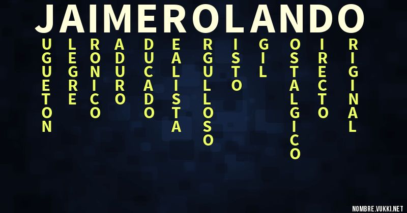 Acróstico jaime rolando